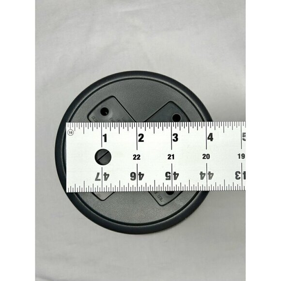 Rugg 6 Inch Polyresin Rolled Rim Round UV Resistant Indoor Outdoor Planter Grey - Picture 10 of 10